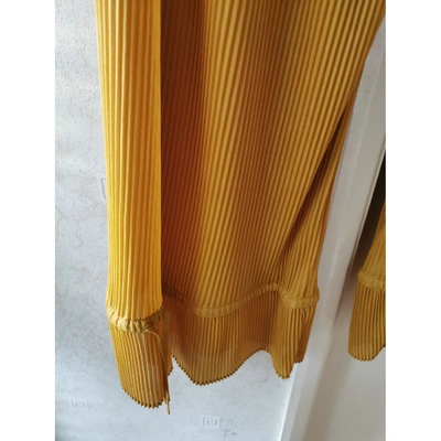Pre-owned Mulberry Large Pants In Yellow