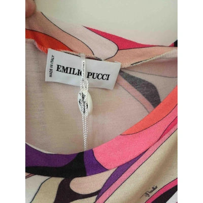 Pre-owned Emilio Pucci Pink Viscose Top