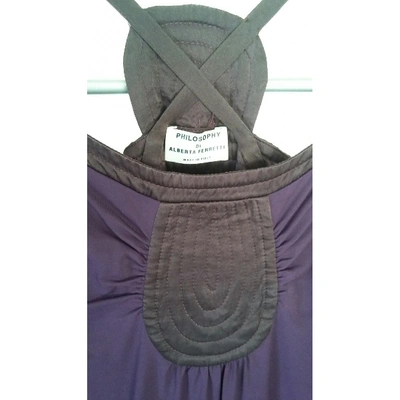 Pre-owned Philosophy Di Alberta Ferretti Mini Dress In Purple