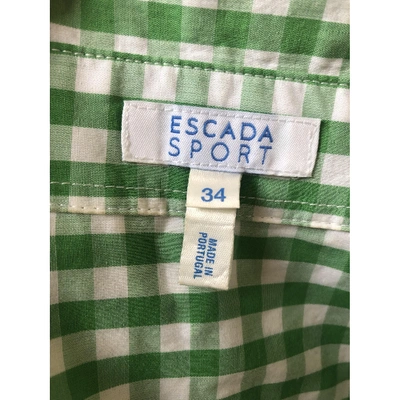 Pre-owned Escada Shirt In Green
