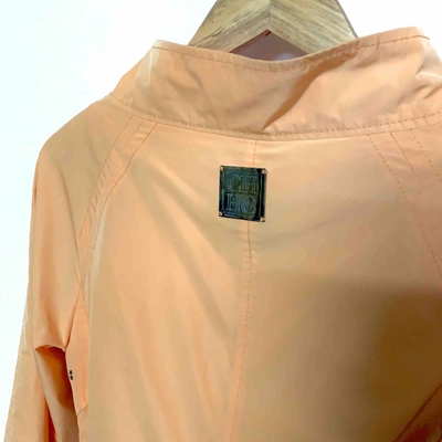Pre-owned Carolina Herrera Orange Trench Coat