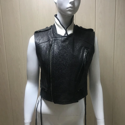 Pre-owned Haider Ackermann Leather Biker Jacket In Black