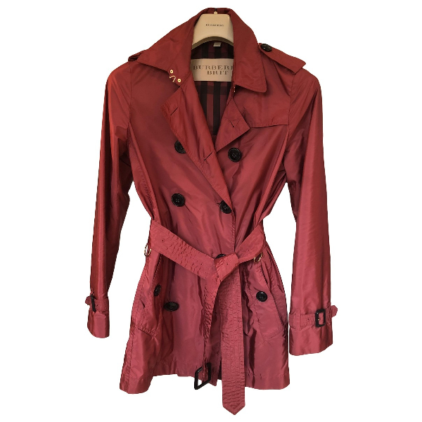 burberry burgundy trench coat
