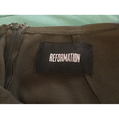 Pre-owned Reformation Jumpsuit In Khaki