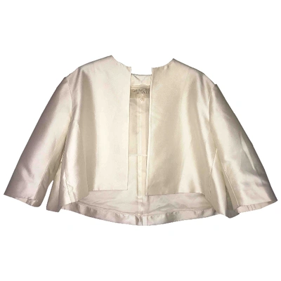Pre-owned Giambattista Valli White Silk Jacket