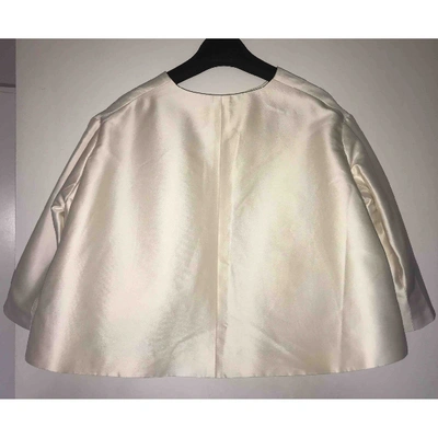 Pre-owned Giambattista Valli White Silk Jacket