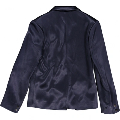 Pre-owned Anthony Vaccarello Navy Viscose Jacket