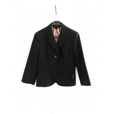 Pre-owned Paul Smith Wool Suit Jacket In Black