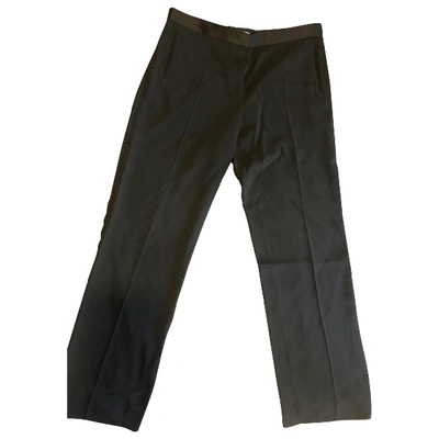 Pre-owned Celine Straight Pants In Black