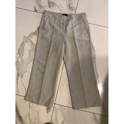 Pre-owned Joseph Linen Short Pants In Grey