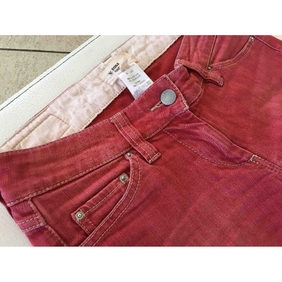 Pre-owned Isabel Marant Straight Jeans In Red