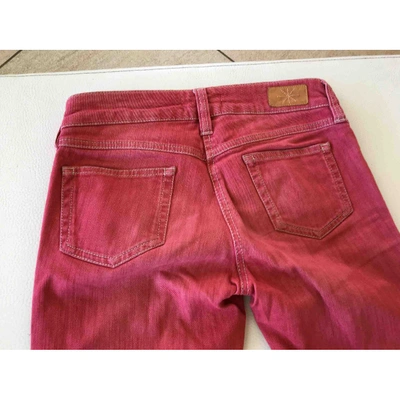 Pre-owned Isabel Marant Straight Jeans In Red