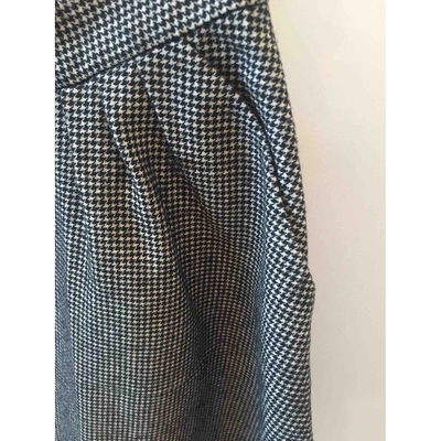 Pre-owned Claudie Pierlot Wool Mini Skirt In Grey