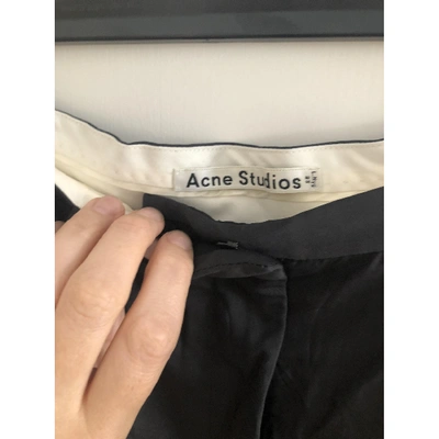 Pre-owned Acne Studios Anthracite Trousers