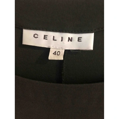 Pre-owned Celine Mid-length Dress In Khaki