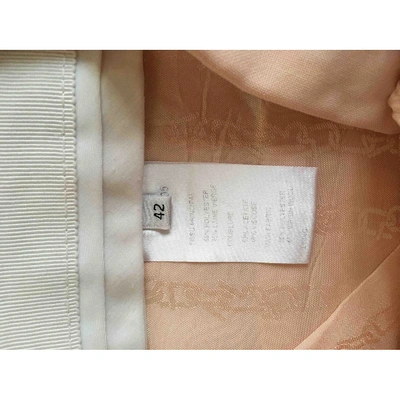 Pre-owned Carven Wool Straight Pants In Pink