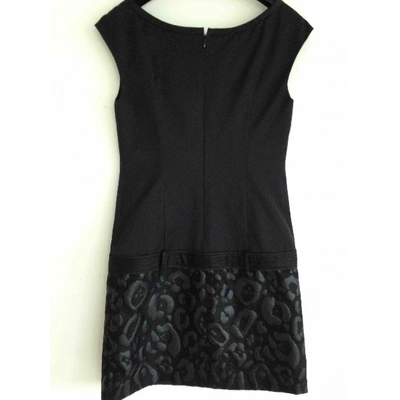 Pre-owned Versace Mini Dress In Black