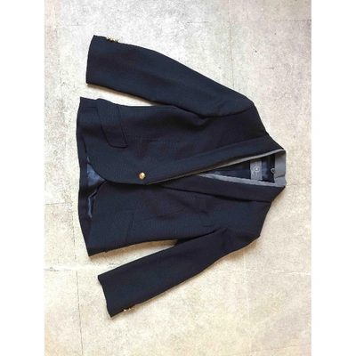 Pre-owned Mcq By Alexander Mcqueen Wool Blazer In Blue