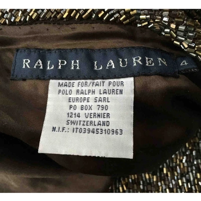 Pre-owned Ralph Lauren Silk Blouse In Gold