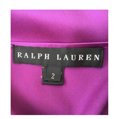 Pre-owned Ralph Lauren Silk Blouse In Purple