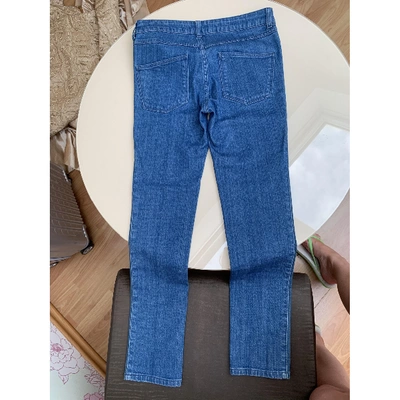 Pre-owned Alexander Mcqueen Slim Jeans In Blue