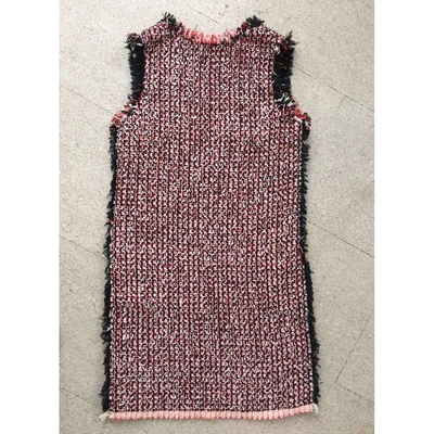 Pre-owned Lanvin Mini Dress In Red