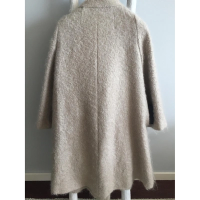 Pre-owned Carolina Herrera Beige Wool Coat