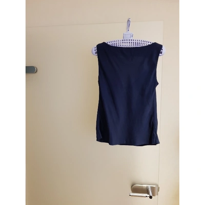 Pre-owned Moschino Silk Camisole In Blue