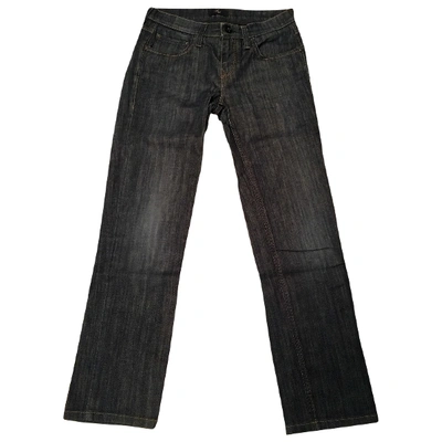 Pre-owned Fay Straight Jeans In Blue