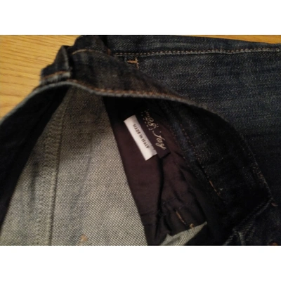 Pre-owned Fay Straight Jeans In Blue