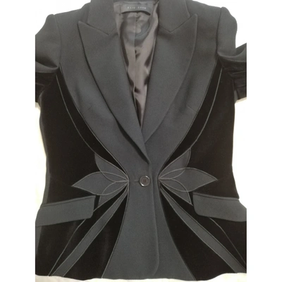 Pre-owned Elie Saab Suit Jacket In Black
