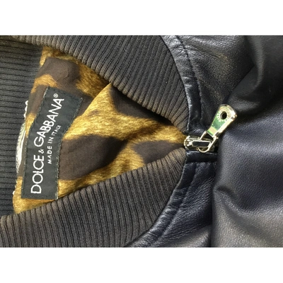 Pre-owned Dolce & Gabbana Leather Leather Jacket In \n