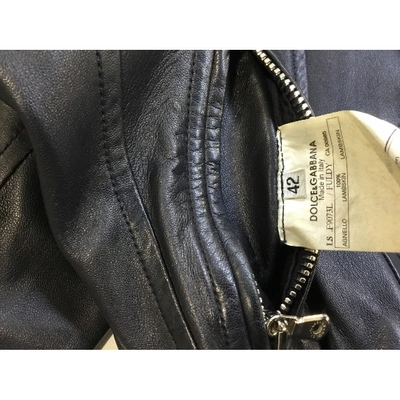 Pre-owned Dolce & Gabbana Leather Leather Jacket In \n