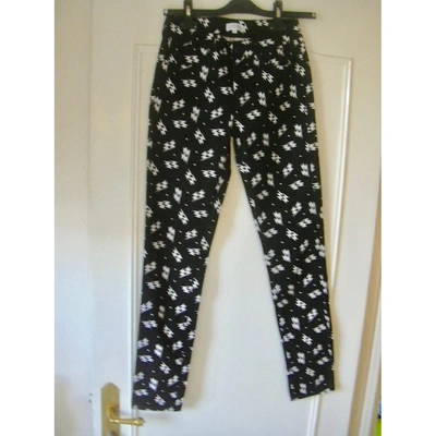Pre-owned Claudie Pierlot Black Cotton - Elasthane Jeans