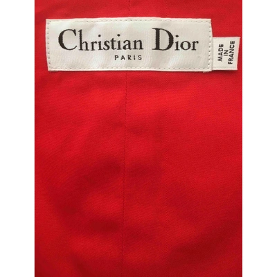 Pre-owned Dior Dress In Red