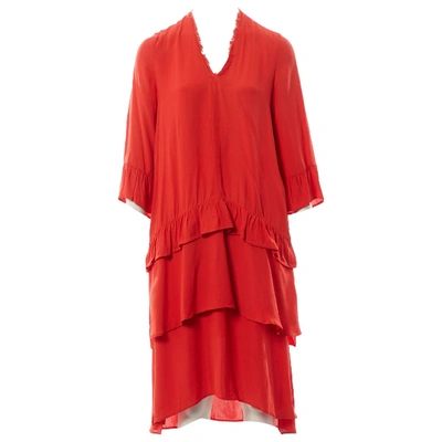 Pre-owned Lala Berlin Mid-length Dress In Red