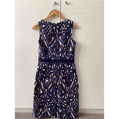 Pre-owned Milly Mid-length Dress In Navy
