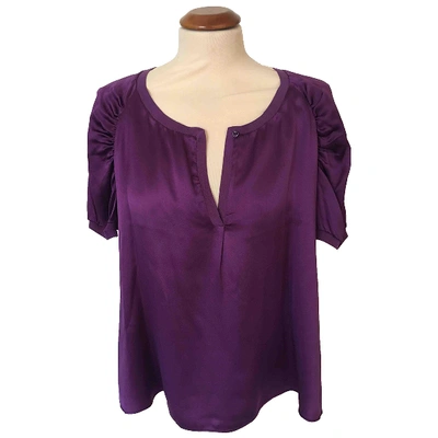 Pre-owned Saint Laurent Silk Blouse In Purple