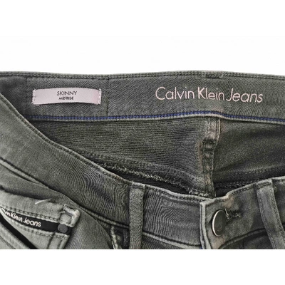 CALVIN KLEIN Pre-owned Slim Jeans In Green