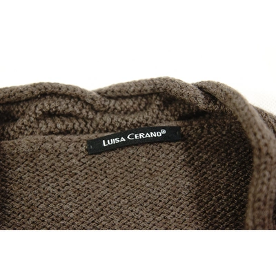 Pre-owned Luisa Cerano Brown Wool Knitwear
