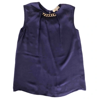Pre-owned Michael Kors Silk Camisole In Purple