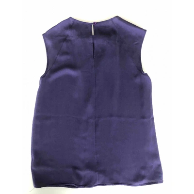 Pre-owned Michael Kors Silk Camisole In Purple