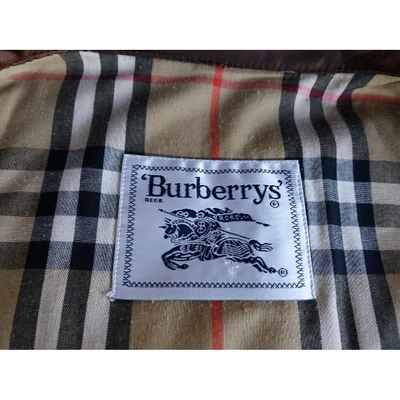 Pre-owned Burberry Brown Polyester Jacket