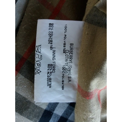 Pre-owned Burberry Brown Polyester Jacket