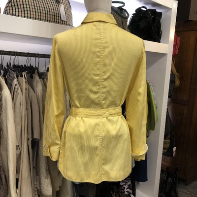 Pre-owned Valentino Jacket In Yellow