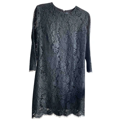Pre-owned Msgm Lace Dress In Black