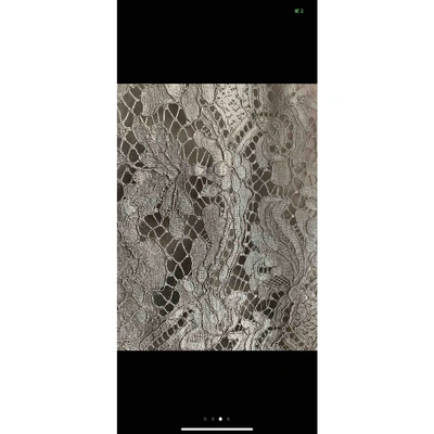 Pre-owned Msgm Lace Dress In Black