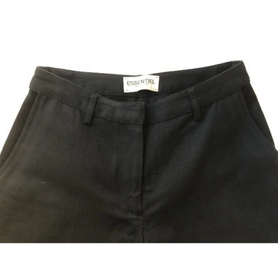 Pre-owned Essentiel Antwerp Large Pants In Black