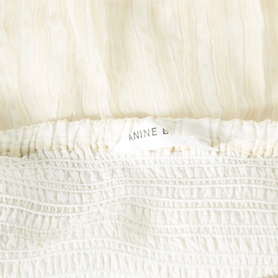 ANINE BING Pre-owned Silk Mini Skirt In Beige