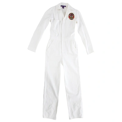 Pre-owned Ralph Lauren Jumpsuit In White